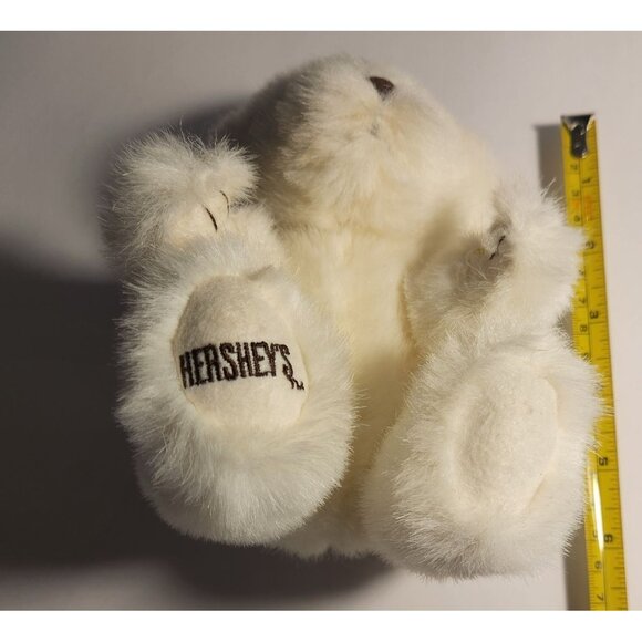 Hersheys White Plush Teddy Bear 6" Polyester Soft Toy 2001 advertising chocolate - Picture 6 of 7
